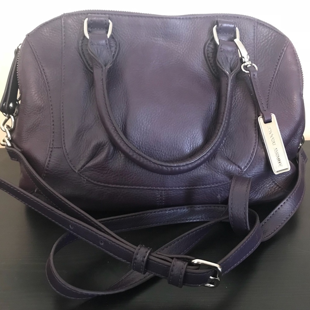 Audrey Brooke Paramount Purple Leather Satchel